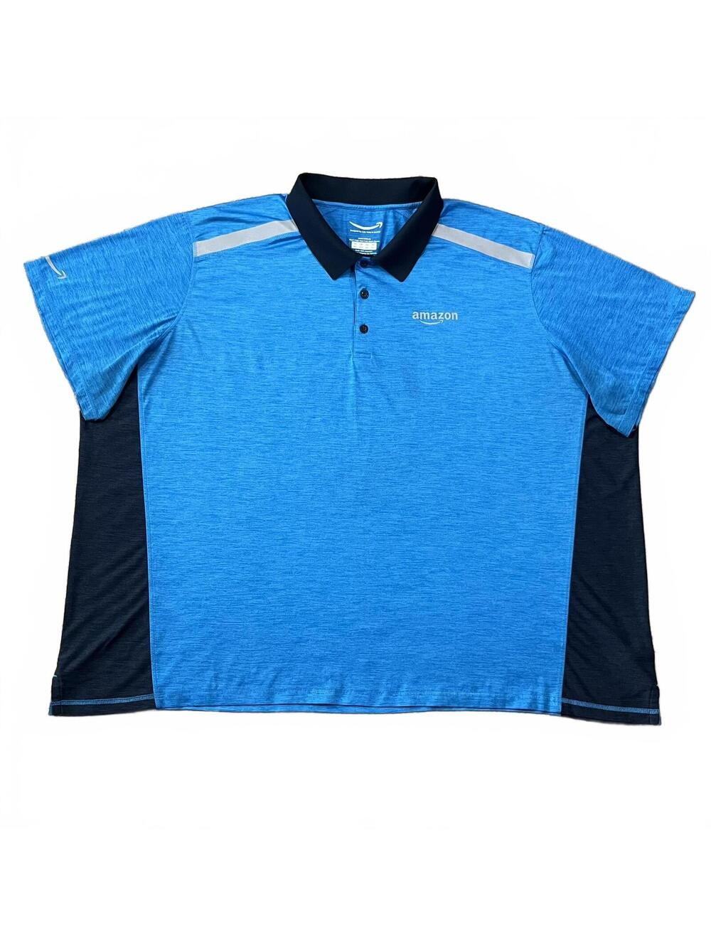 Amazon Delivery Mens High Heat Polo Shirt Blue Size 4XL
